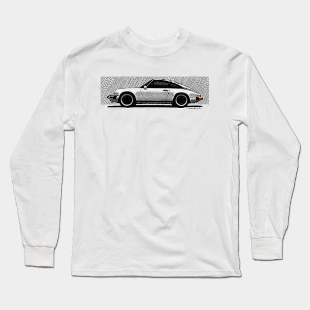 classic german sports car Long Sleeve T-Shirt by jaagdesign